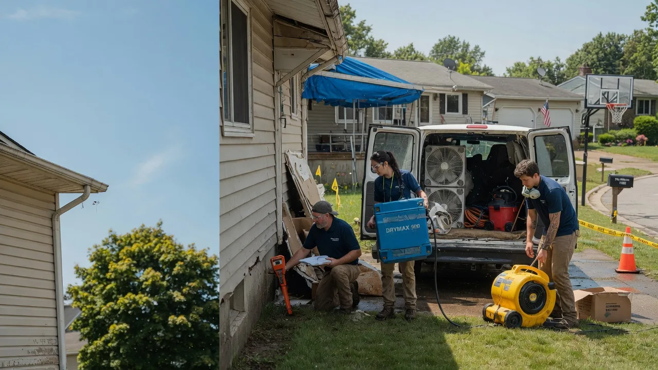 Ceiling Leak Cleanup in Collison, IL near me